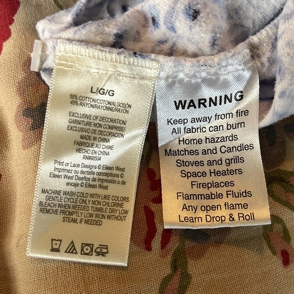 EILEEN WEST Size Large Cotton Flannel Long Nightgown Modest Soft Cozy Timeless - Picture 14 of 15